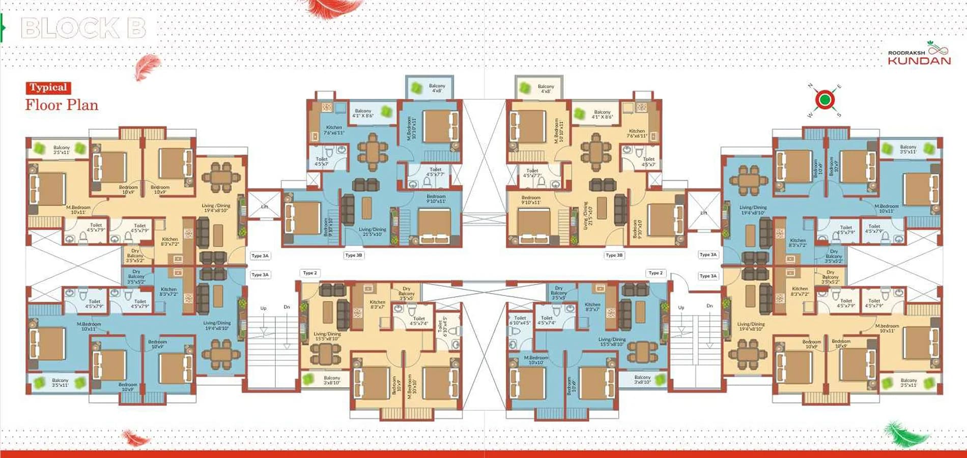 Typical Floor Plan - Block 4